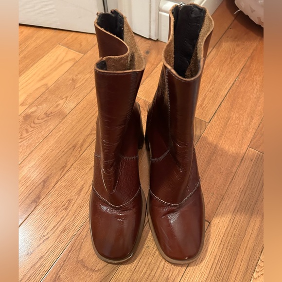 Brown leather L’intervalle boots - Picture 5 of 6